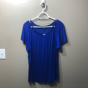 Blue business casual shirt